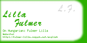 lilla fulmer business card